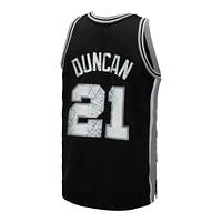 Men's Mitchell & Ness Tim Duncan Black San Antonio Spurs 1998/99 Hardwood Classics 75th Anniversary Diamond Swingman - Jersey