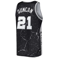 Débardeur pour homme Mitchell & Ness Tim Duncan Noir San Antonio Spurs 1998-99 Hardwood Classics Player Burst