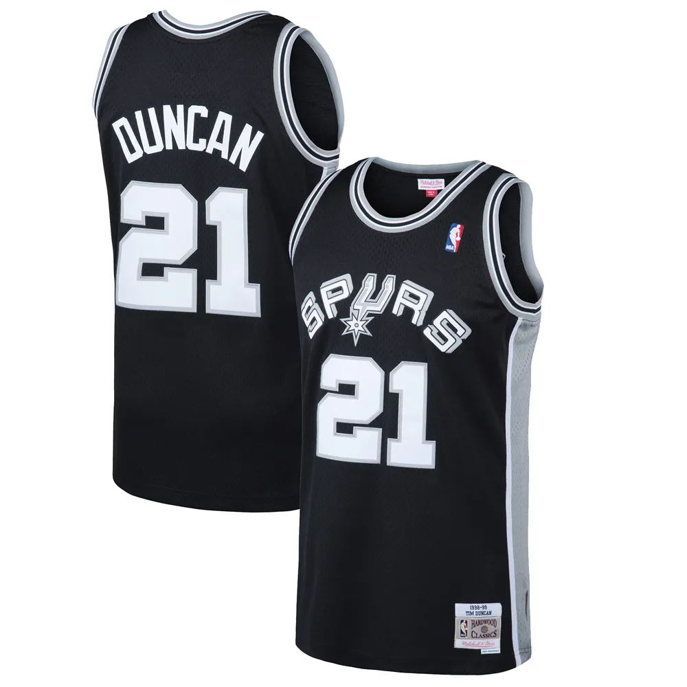 Youth Mitchell & Ness Tim Duncan Black San Antonio Spurs Swingman