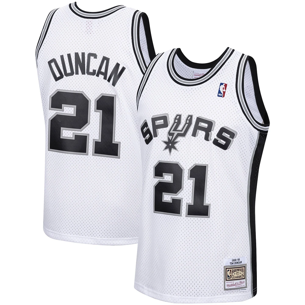 Men's Mitchell & Ness Tim Duncan San Antonio Spurs 1998/99 Hardwood Classics Swingman Jersey