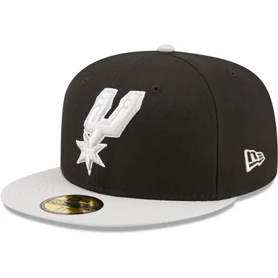 San Antonio Spurs New Era Two-Tone Color Pack 59FIFTY Fitted Hat - Black/Gray