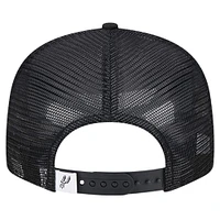 Men's New Era Black San Antonio Spurs 9FIFTY Snapback Trucker Hat