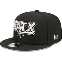 Casquette Snapback New Era San Antonio Spurs Jersey Hook Statement Edition 9FIFTY noire pour homme