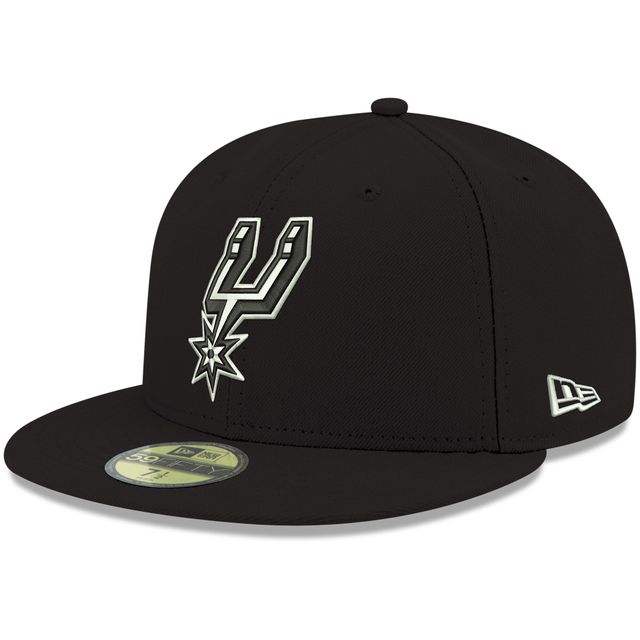 Casquette ajustée 59FIFTY pour homme, San Antonio Spurs, couleur noire, New Era