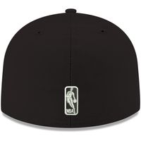 Men's New Era Black San Antonio Spurs Official Team Color 59FIFTY Fitted Hat