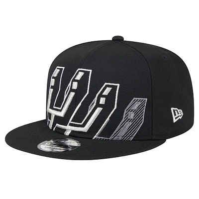 Casquette Snapback 9FIFTY Sport Night Team Shadow San Antonio Spurs de New Era pour homme noire