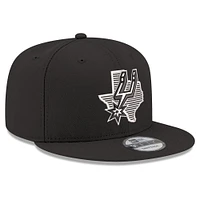 Casquette snapback 9FIFTY noire New Era San Antonio Spurs State Pride pour homme