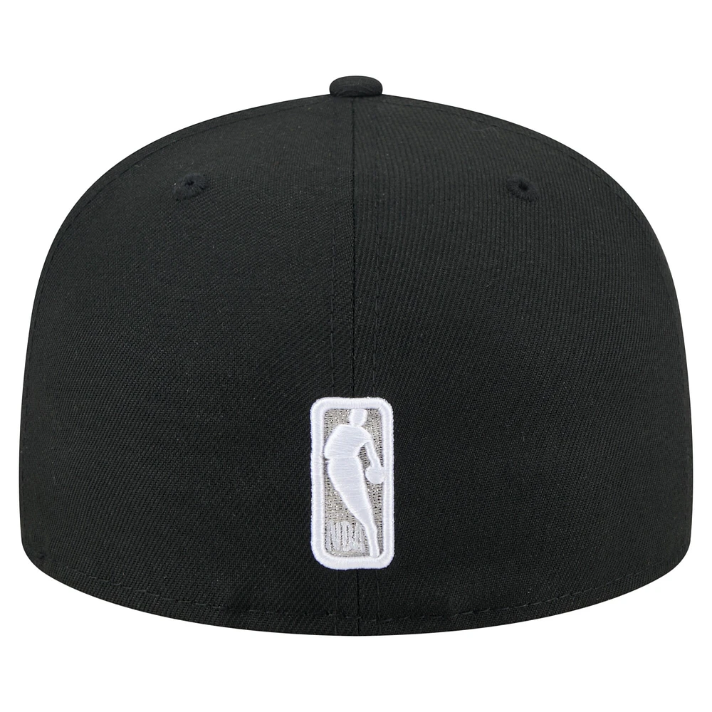 Men's New Era Black San Antonio Spurs State Stitch 59FIFTY Fitted Hat