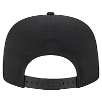 Men's New Era Black San Antonio Spurs Team Text Golfer Snapback Hat