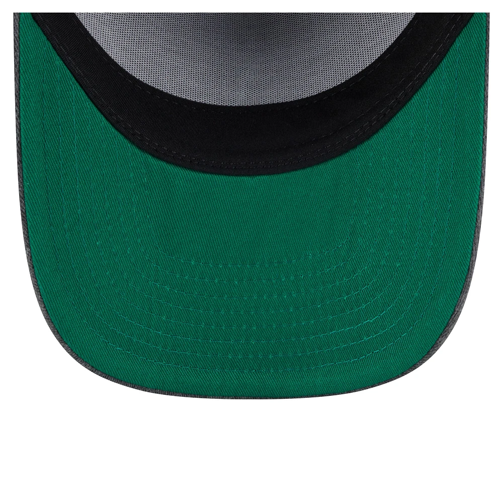 Casquette snapback pré-courbée New Era 9FIFTY pour homme, couleur anthracite, San Antonio Spurs