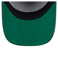 Casquette snapback pré-courbée New Era 9FIFTY pour homme, couleur anthracite, San Antonio Spurs