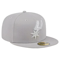 Casquette ajustée 59FIFTY San Antonio Spurs gris New Era pour homme