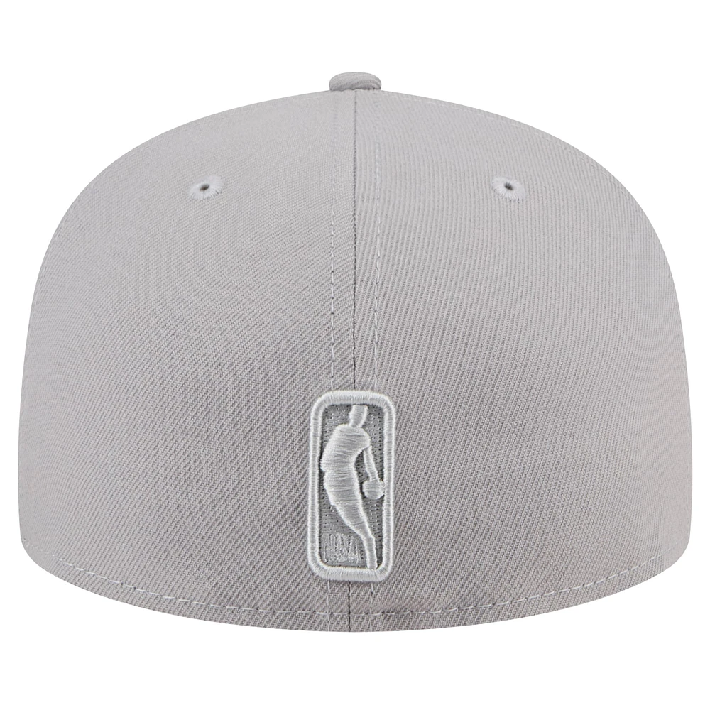 Men's New Era Gray San Antonio Spurs Color Pack 59FIFTY Fitted Hat