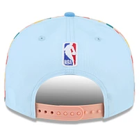 Casquette Snapback 9FIFTY City Edition 2024/25 San Antonio Spurs bleu clair New Era pour homme