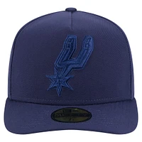 Men's New Era  Navy San Antonio Spurs Colorpack A-Frame Pinch Front 59FIFTY Fitted Hat