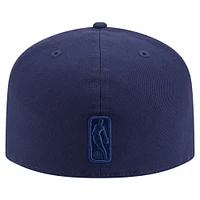 Men's New Era  Navy San Antonio Spurs Colorpack A-Frame Pinch Front 59FIFTY Fitted Hat