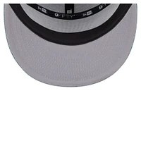Men's New Era San Antonio Spurs Adventure Denim Split Panel 9FIFTY Snapback Trucker Hat
