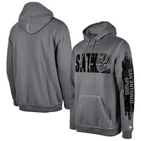 Sweat à capuche gris pour homme de la collection Tip-Off San Antonio Spurs New Era