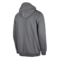 Men's New Era San Antonio Spurs Gray Tip-Off Collection Pullover Hoodie