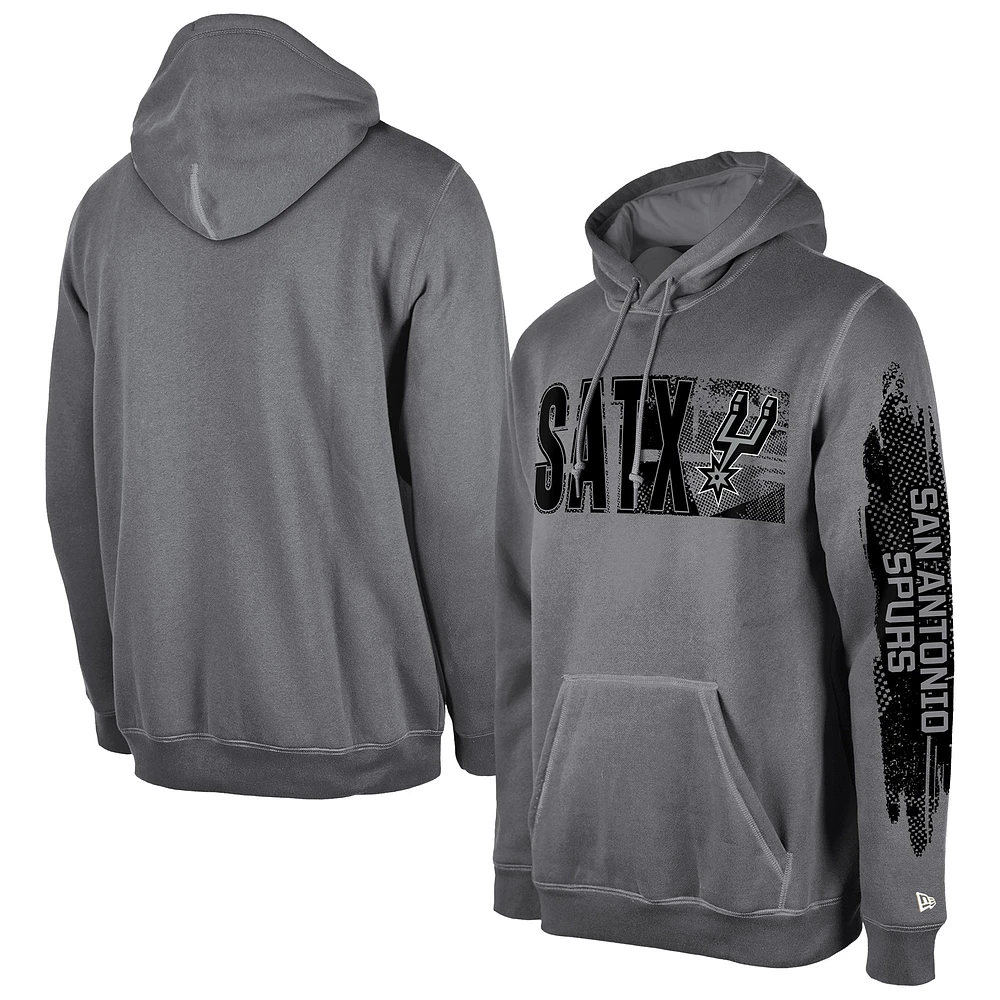 Sweat à capuche gris pour homme de la collection Tip-Off San Antonio Spurs New Era