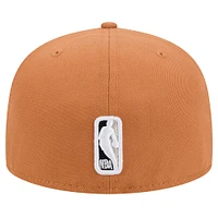 Casquette ajustée San Antonio Spurs 59FIFTY pour homme New Era Tan Color Pack