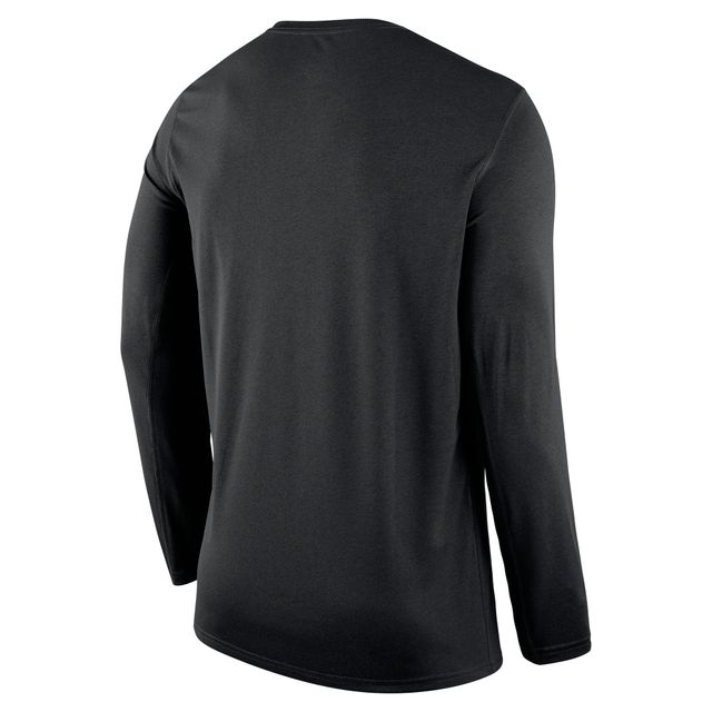 Nike Men's San Antonio Spurs Black Practice Long Sleeve T-Shirt, Small