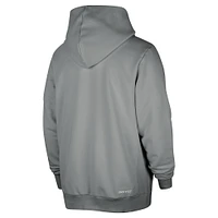 Veste à capuche entièrement zippée Nike San Antonio Spurs Authentic Standard Issue pour homme Gris