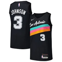 Maillot Nike Keldon Johnson pour homme, noir, San Antonio Spurs, Swingman Player - City Edition