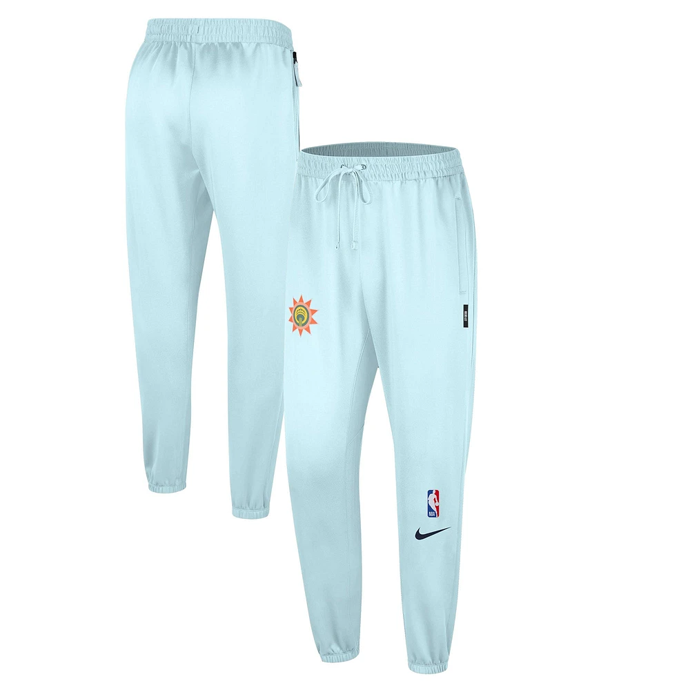 Pantalon Nike bleu clair San Antonio Spurs 2024/25 City Edition Authentic Showtime pour homme