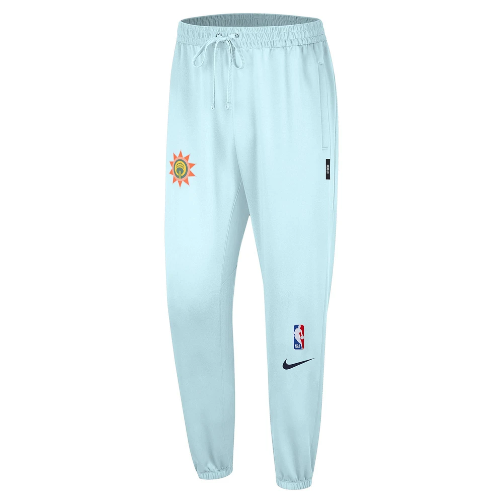 Pantalon Nike bleu clair San Antonio Spurs 2024/25 City Edition Authentic Showtime pour homme