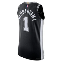 Men's Nike Victor Wembanyama Black San Antonio Spurs Authentic Jersey - Icon Edition