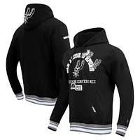 Sweat à capuche noir Pro Standard pour homme avec code régional des San Antonio Spurs