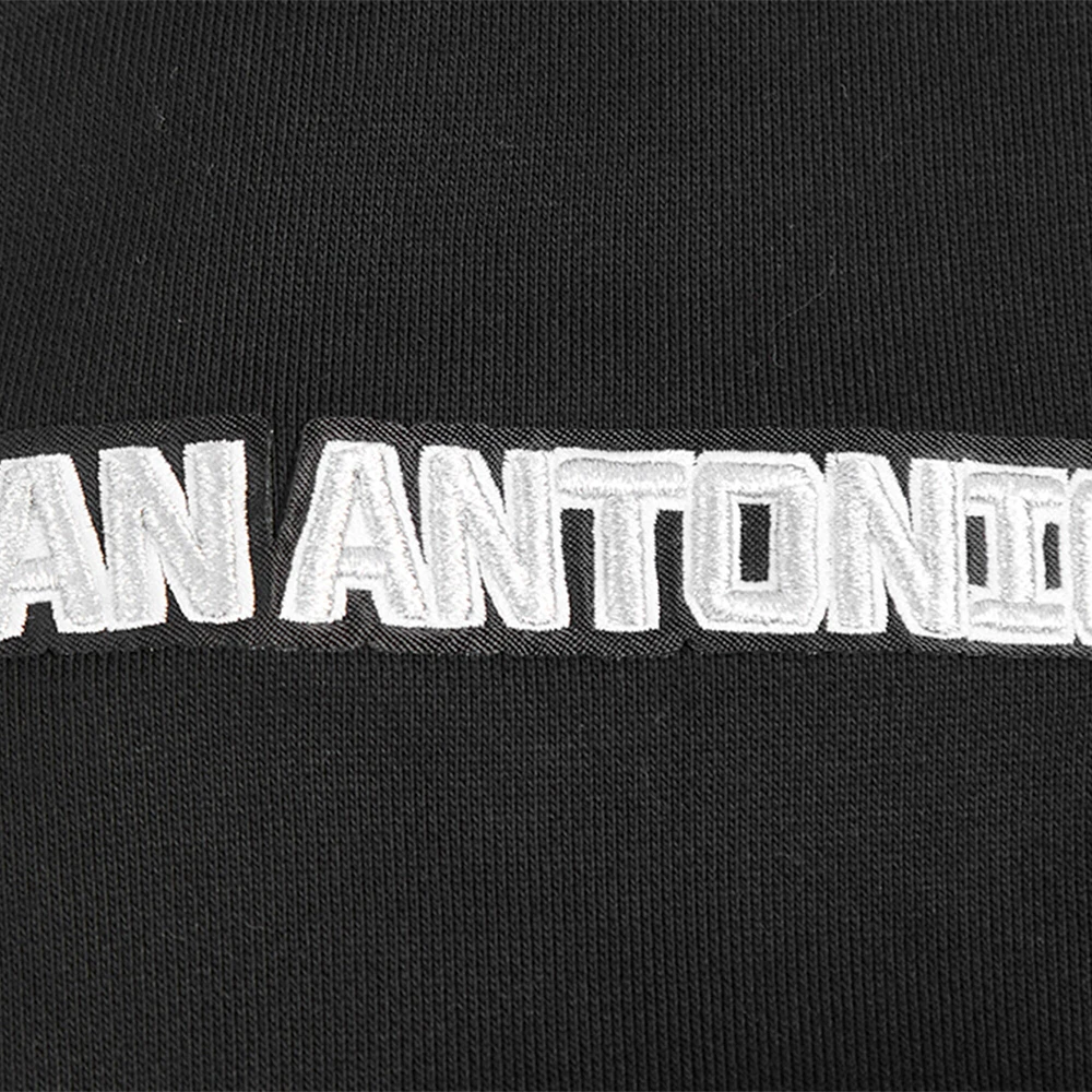 Sweat à capuche noir Pro Standard pour homme avec code régional des San Antonio Spurs