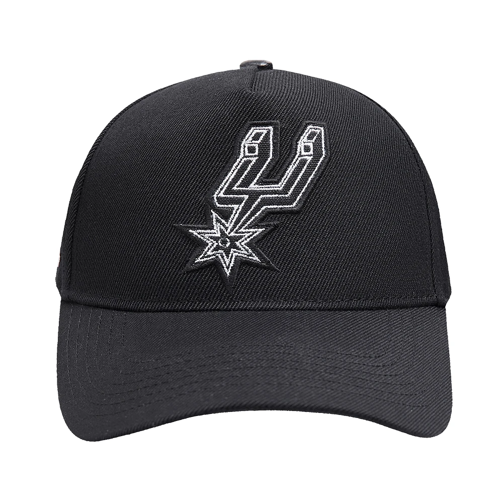 Men's Pro Standard Black San Antonio Spurs Paint the City Pinch Front Snapback Hat