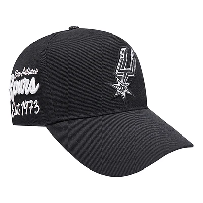 Men's Pro Standard Black San Antonio Spurs Paint the City Pinch Front Snapback Hat