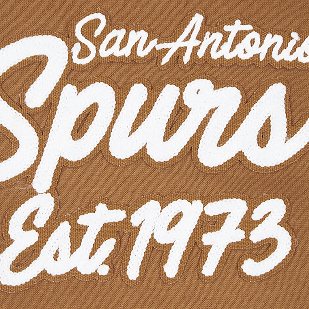 Sweat à capuche épaules tombantes Pro Standard Brown San Antonio Spurs Paint the City pour homme