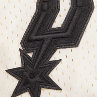 Men's Pro Standard Victor Wembanyama Cream San Antonio Spurs Triple Tonal Mesh Button-Up Top