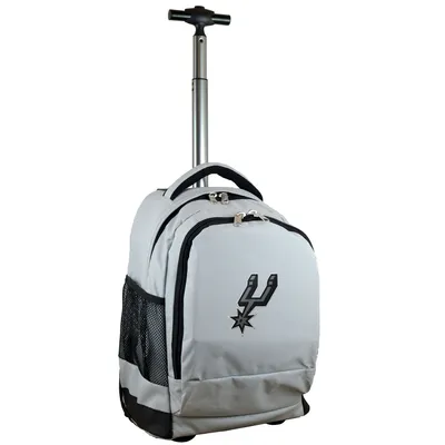 San Antonio Spurs MOJO 19'' Premium Wheeled Backpack - Gray