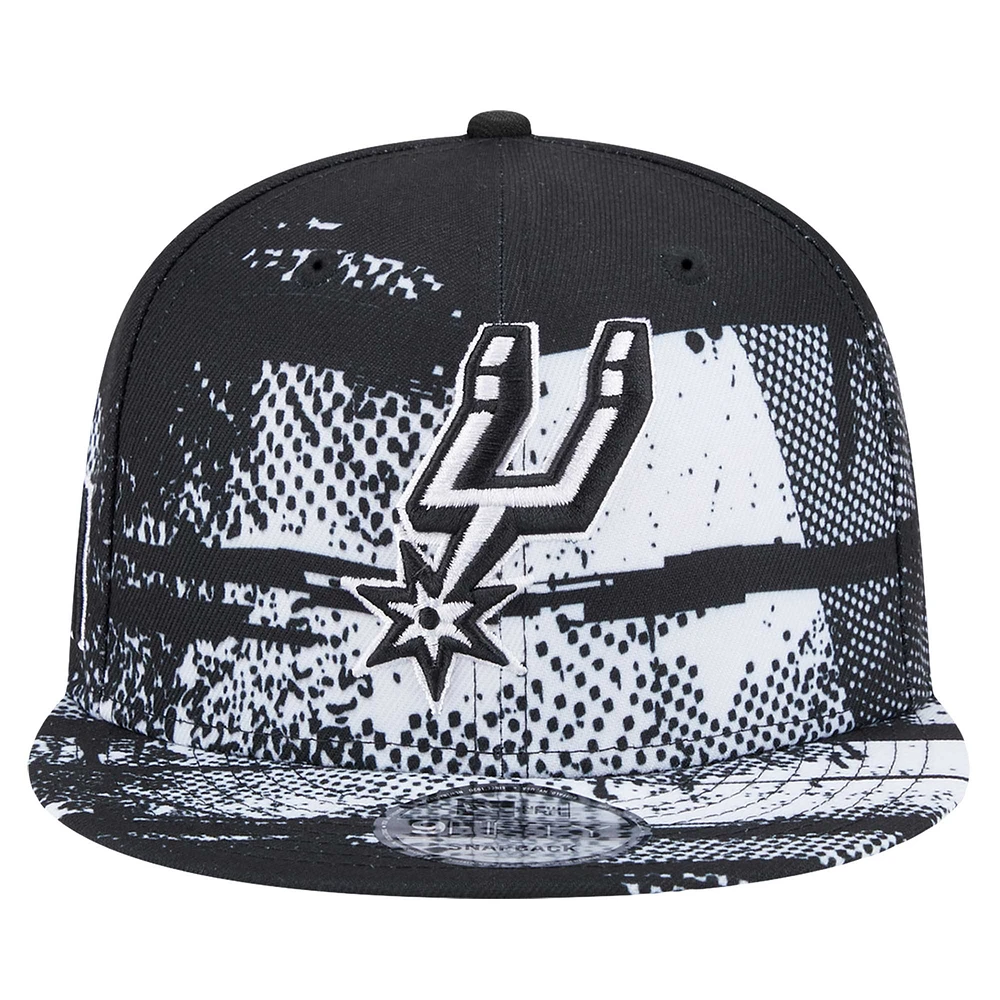 Casquette Snapback noire New Era San Antonio Spurs Tip-Off 9FIFTY