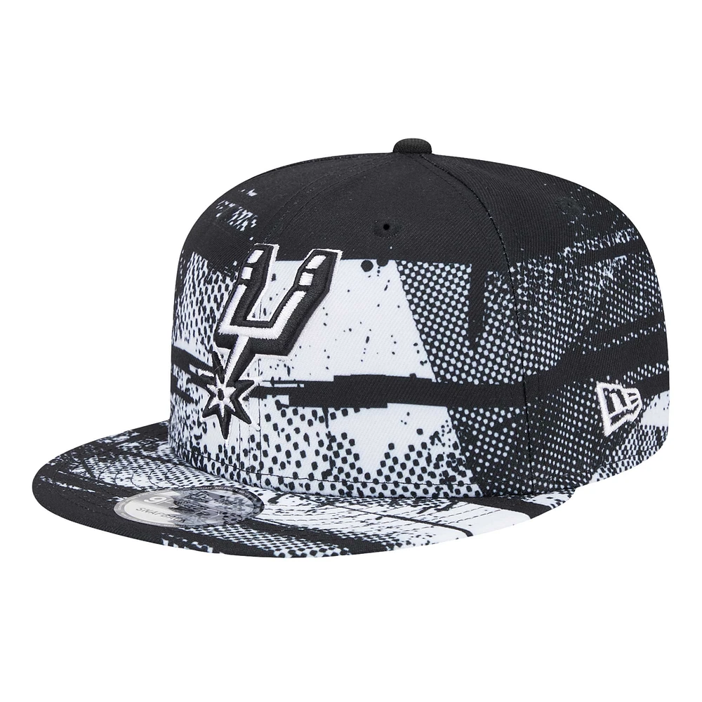 Casquette Snapback noire New Era San Antonio Spurs Tip-Off 9FIFTY