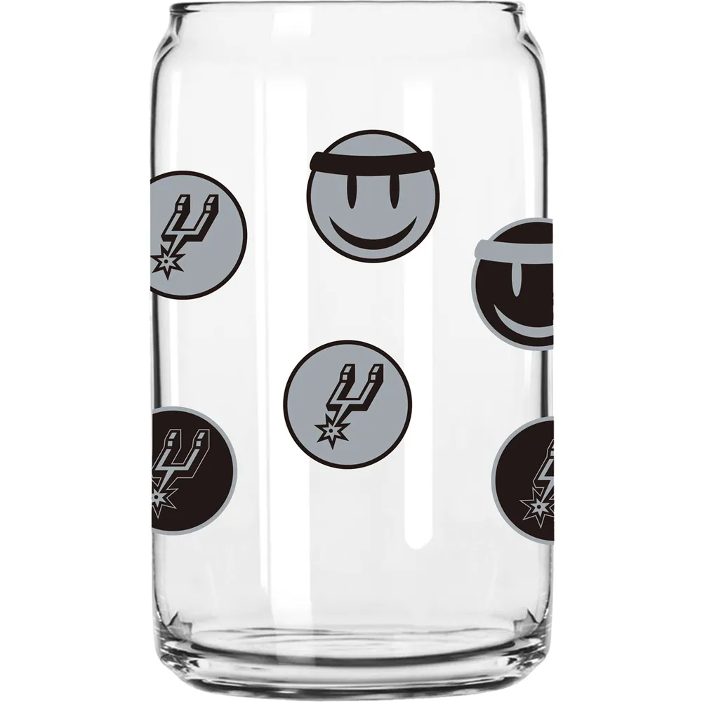 San Antonio Spurs 16oz. Smiley Can Glass