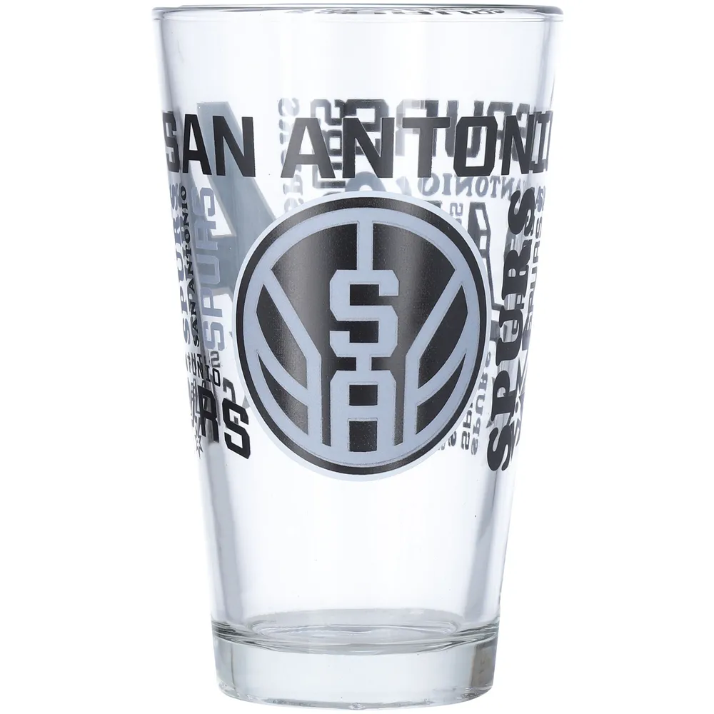 San Antonio Spurs Letterman 14oz. Rocks Glass