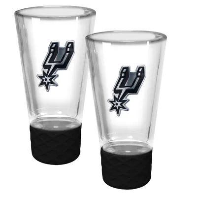 San Antonio Spurs 2-Pack Cheer Shot Set with Silicone Grip