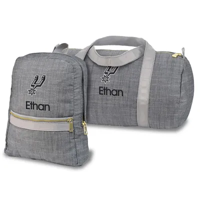 San Antonio Spurs Personalized Small Backpack and Duffle Bag Set