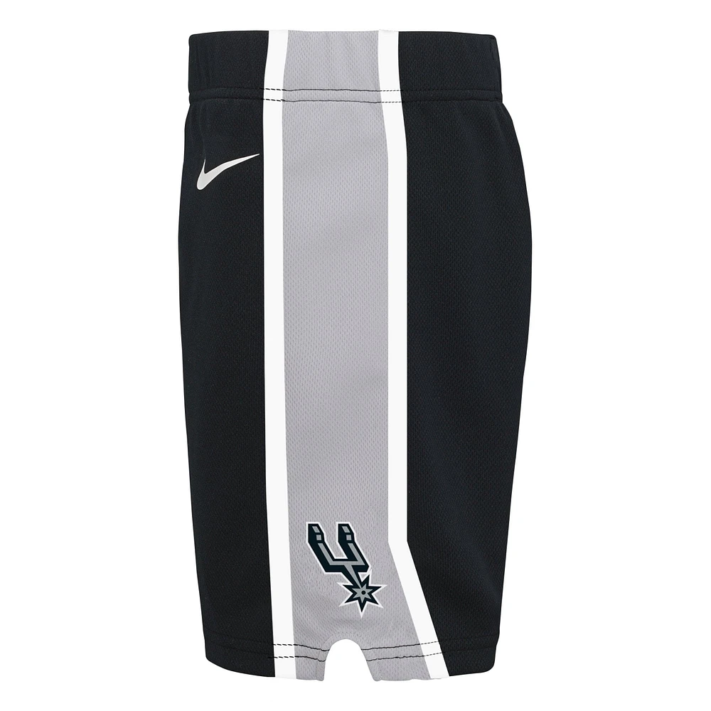 Toddler Nike Black San Antonio Spurs Icon Replica Shorts