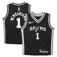 Maillot de joueur Nike Victor Wembanyama noir San Antonio Spurs Swingman pour tout-petit - Édition Icon