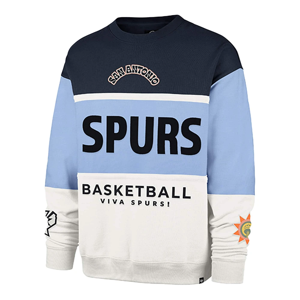 Unisex '47 Blue San Antonio Spurs 2024/25 City Edition On Five Maximalist Pullover Sweatshirt