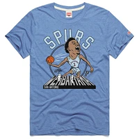 Unisex Homage Victor Wembanyama Light Blue San Antonio Spurs 2024/25 City Edition Caricature Tri-Blend T-Shirt