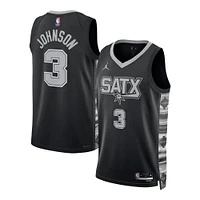 Unisex Jordan Brand Keldon Johnson Black San Antonio Spurs Swingman Jersey - Statement Edition