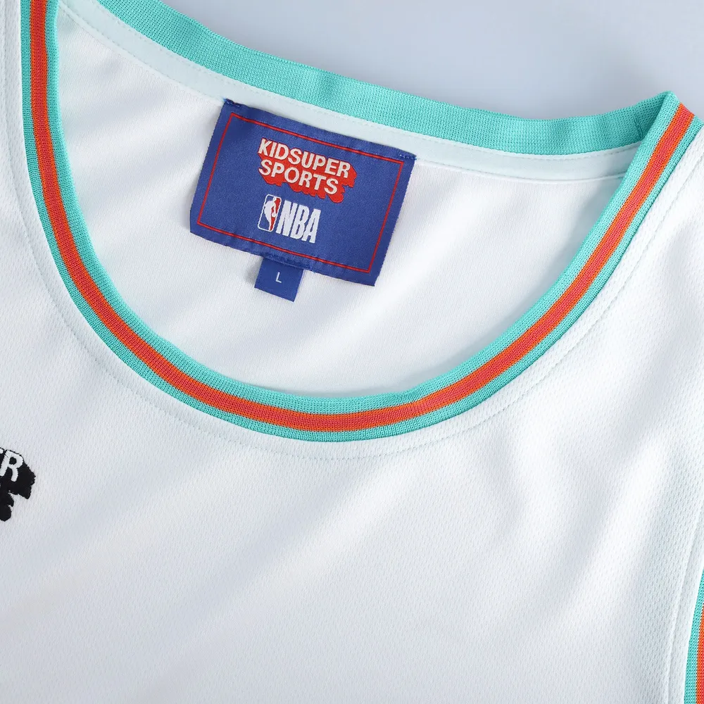 Available now: The Miami Heat KidSuper jersey